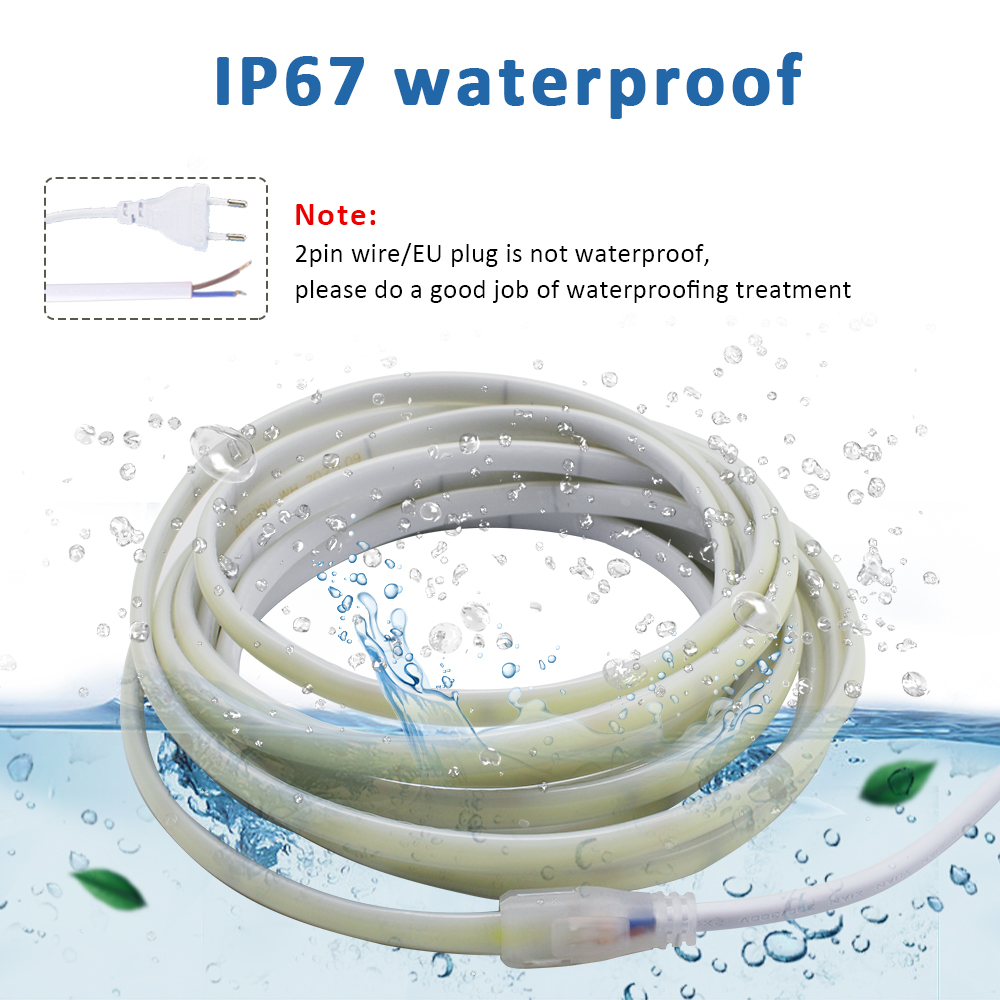 Outdoor Power Strip Weatherproof - ไฟแถบ LED COB กันน้ำ 220V IP67