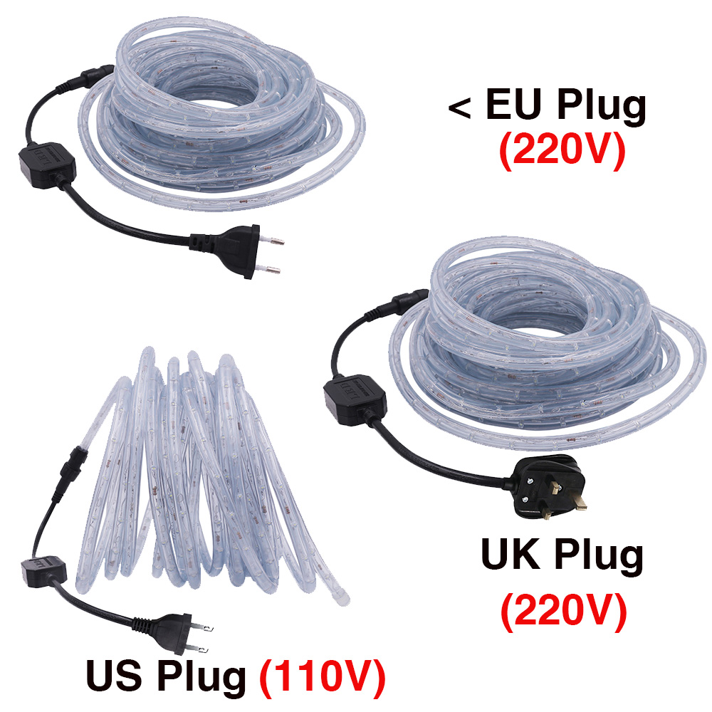 220V 110V Rainbow Tube เชือกกั - Outdoor Power Strip Weatherproof บทวิจารณ์และราคา